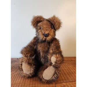 VINTAGE TEDDY BEAR REAL FUR ARTIST HALS PALS 12" Gift Excellent Present Jointed